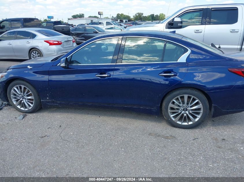 2022 Infiniti Q50 Luxe VIN: JN1EV7BR1NM342619 Lot: 40447247