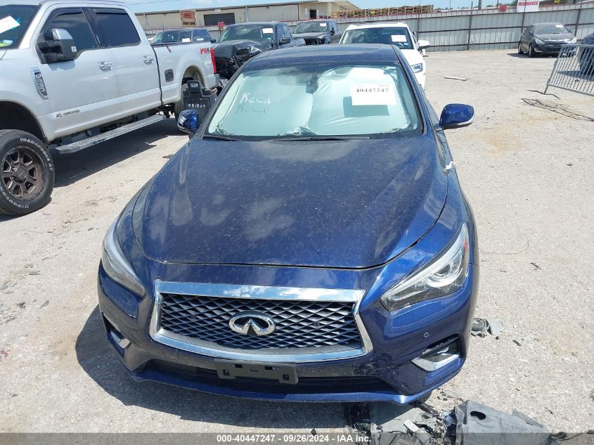 2022 Infiniti Q50 Luxe VIN: JN1EV7BR1NM342619 Lot: 40447247