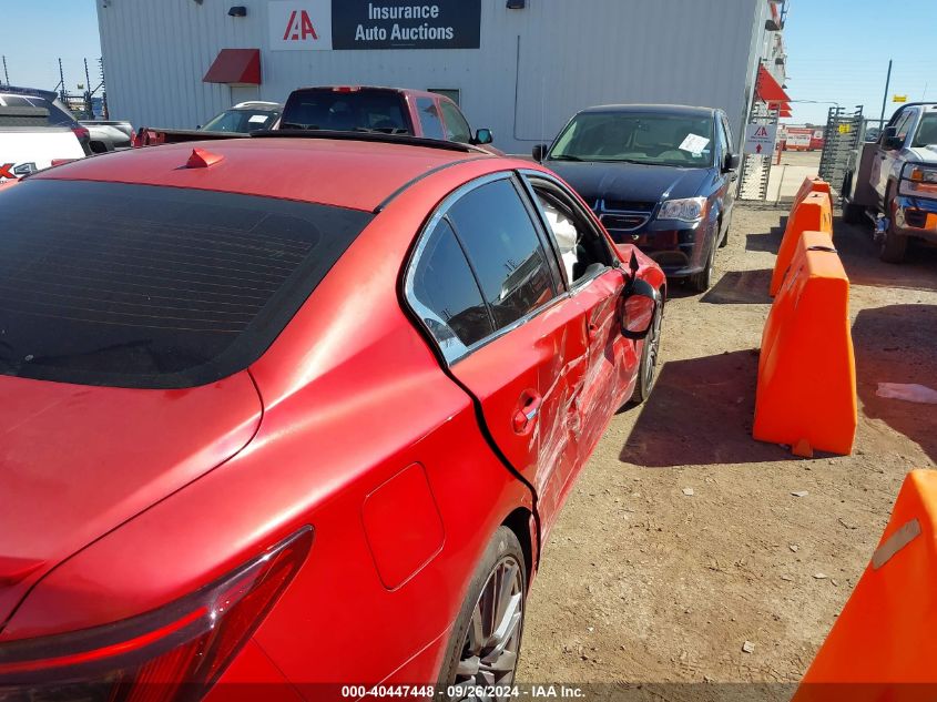 2018 Infiniti Q50 Red Sport 400 VIN: JN1FV7AP2JM460676 Lot: 40447448