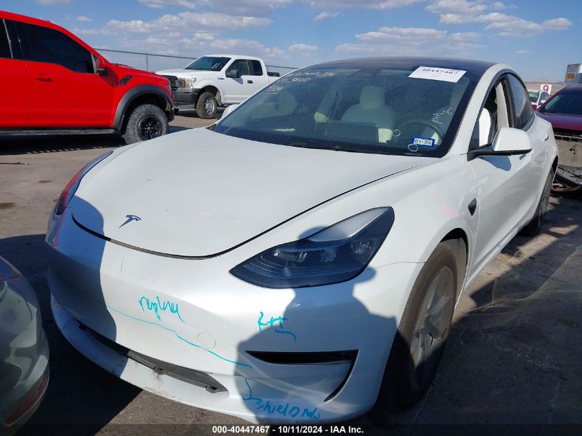 2023 Tesla Model 3 Long Range Dual Motor All-Wheel Drive VIN: 5YJ3E1EB9PF675730 Lot: 40447467