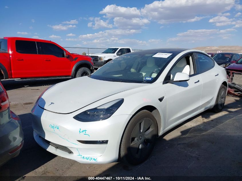 2023 Tesla Model 3 Long Range Dual Motor All-Wheel Drive VIN: 5YJ3E1EB9PF675730 Lot: 40447467