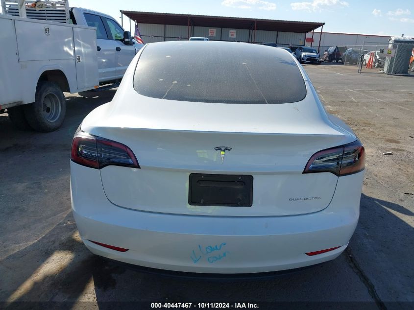 2023 Tesla Model 3 Long Range Dual Motor All-Wheel Drive VIN: 5YJ3E1EB9PF675730 Lot: 40447467