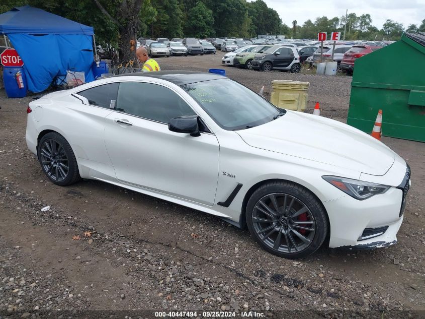 JN1FV7EL1HM701337 2017 Infiniti Q60 3.0T Red Sport 400