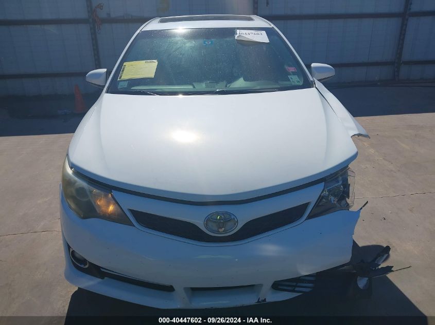 2012 Toyota Camry Se VIN: 4T1BF1FK7CU576750 Lot: 40447602