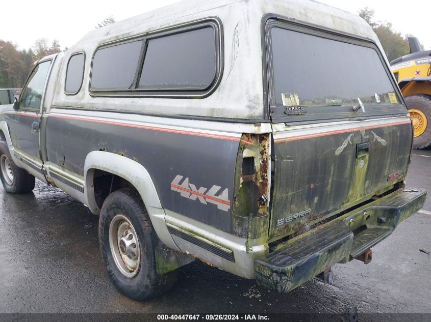 1993 GMC Sierra K2500 VIN: 1GTGK24FXPE516432 Lot: 40447647