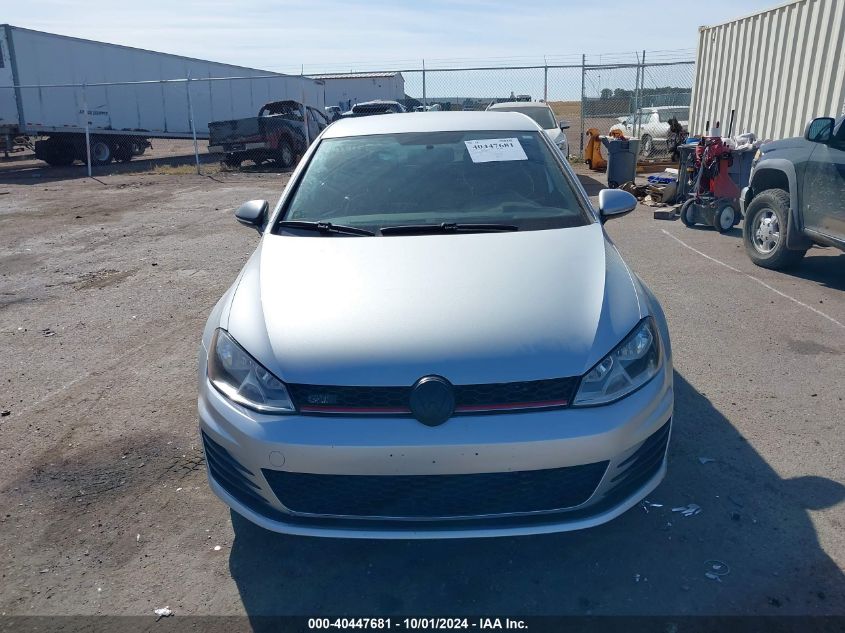 2016 Volkswagen Golf Gti S 4-Door VIN: 3VW5T7AU0GM048089 Lot: 40447681