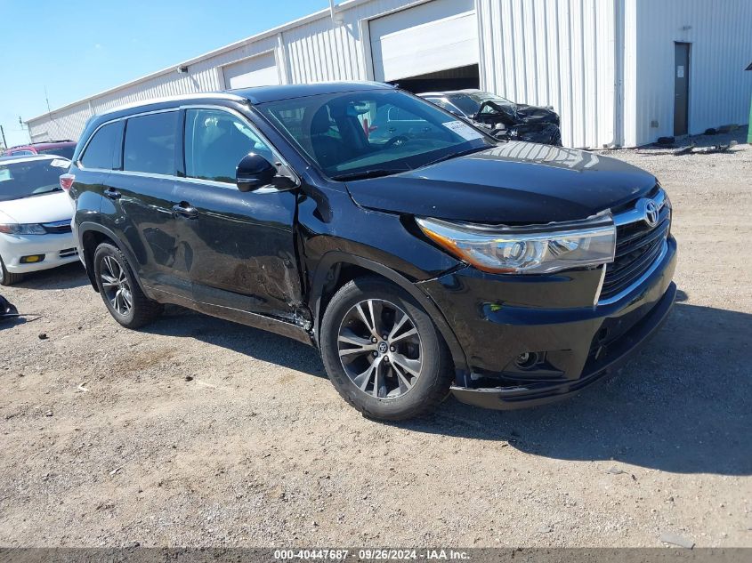 5TDJKRFH5GS303637 2016 TOYOTA HIGHLANDER - Image 1