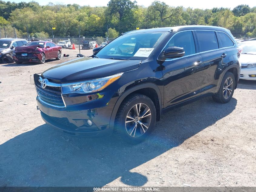 5TDJKRFH5GS303637 2016 TOYOTA HIGHLANDER - Image 2