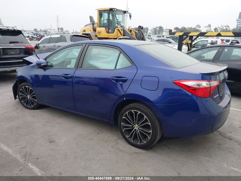 2014 Toyota Corolla S Plus VIN: 2T1BURHE8EC087855 Lot: 40447699