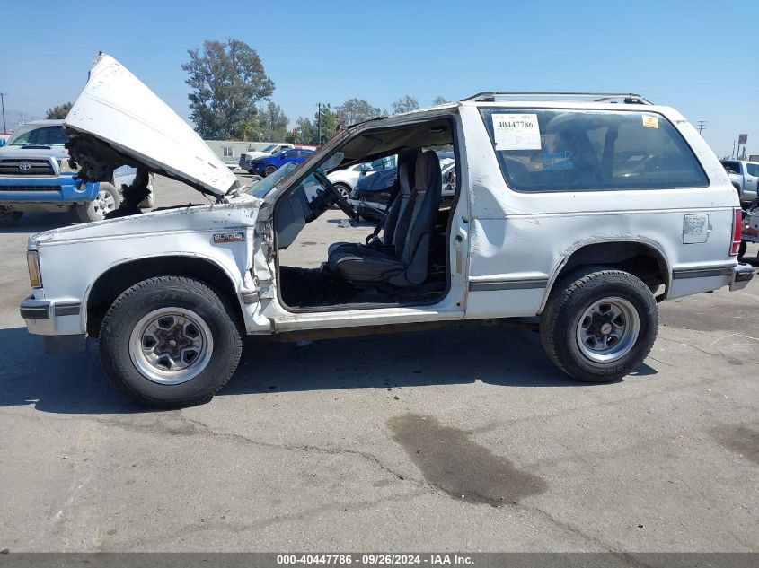 1989 Chevrolet Blazer S10 VIN: 1GNCS18Z2K8231347 Lot: 40447786