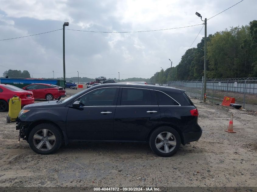 2013 Acura Mdx Technology Package VIN: 2HNYD2H39DH504012 Lot: 40447872