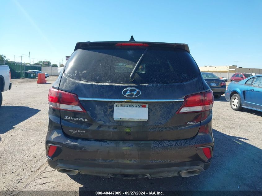 2017 Hyundai Santa Fe Se VIN: KM8SMDHF4HU225115 Lot: 40447909