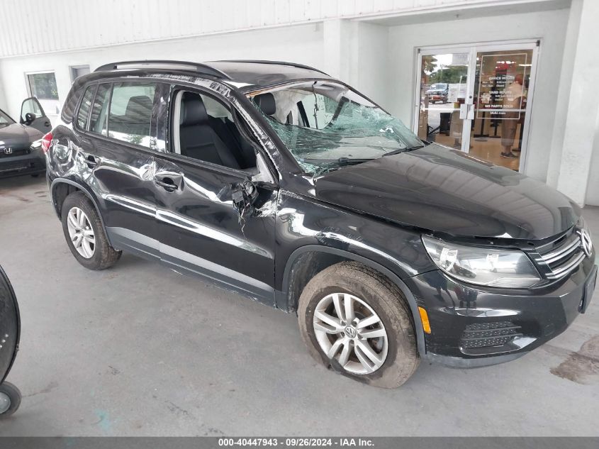 2016 Volkswagen Tiguan S/Se/Sel/R-Line VIN: WVGAV7AX3GW583998 Lot: 40447943