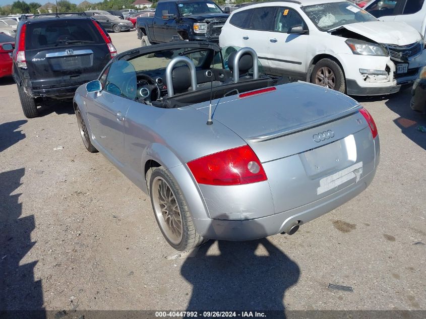 2001 Audi Tt VIN: TRUTX28N611028620 Lot: 40447992