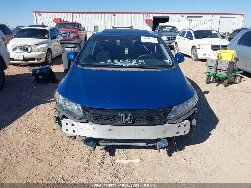 2HGFB6E5XCH701593 2012 Honda Civic Si