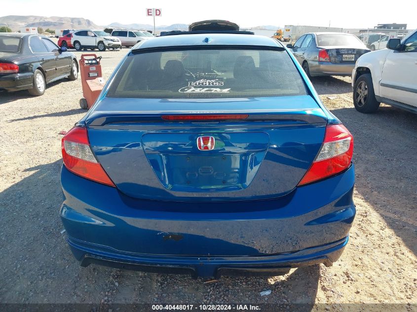 2HGFB6E5XCH701593 2012 Honda Civic Si