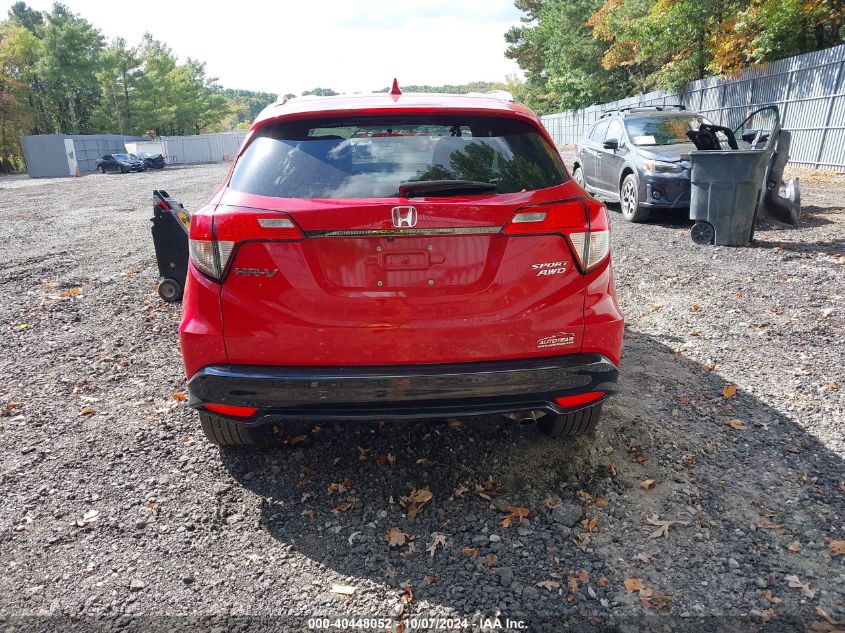 2022 Honda Hr-V Awd Sport VIN: 3CZRU6H18NM774295 Lot: 40448052