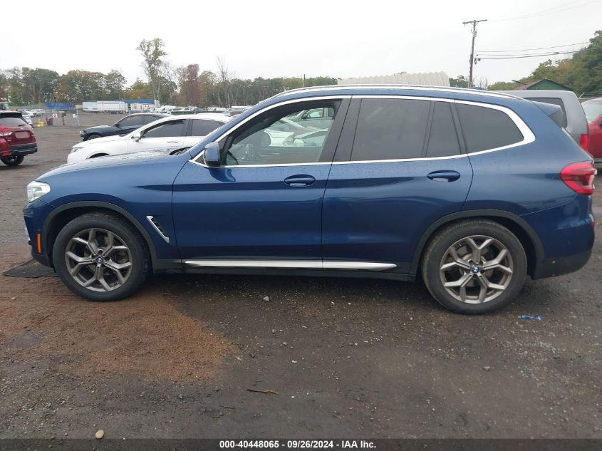 2021 BMW X3 xDrive30I VIN: 5UXTY5C04M9G38768 Lot: 40448065