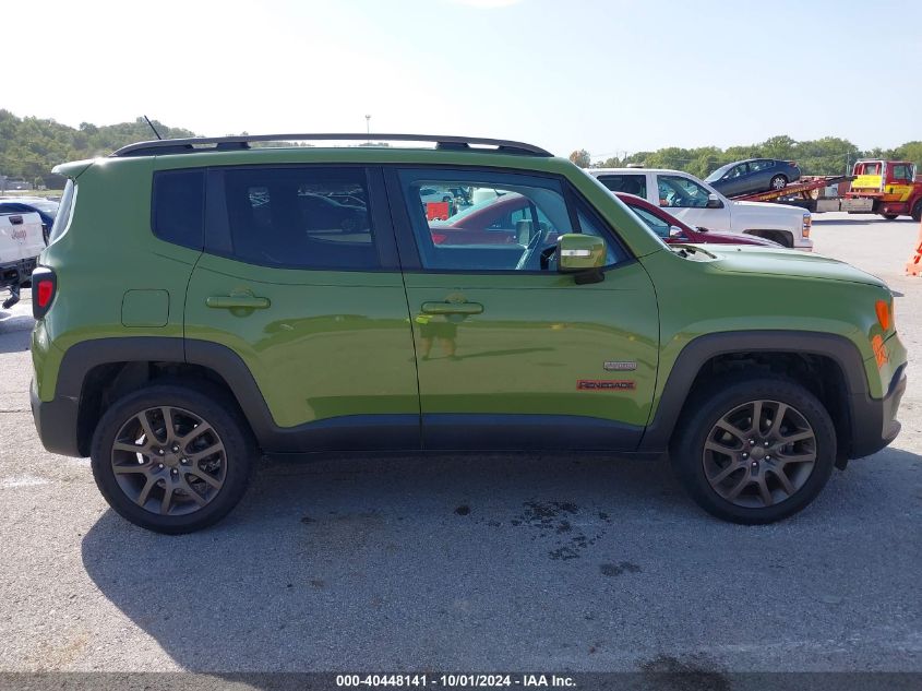 ZACCJBBW2GPE15896 2016 Jeep Renegade 75Th Anniversary