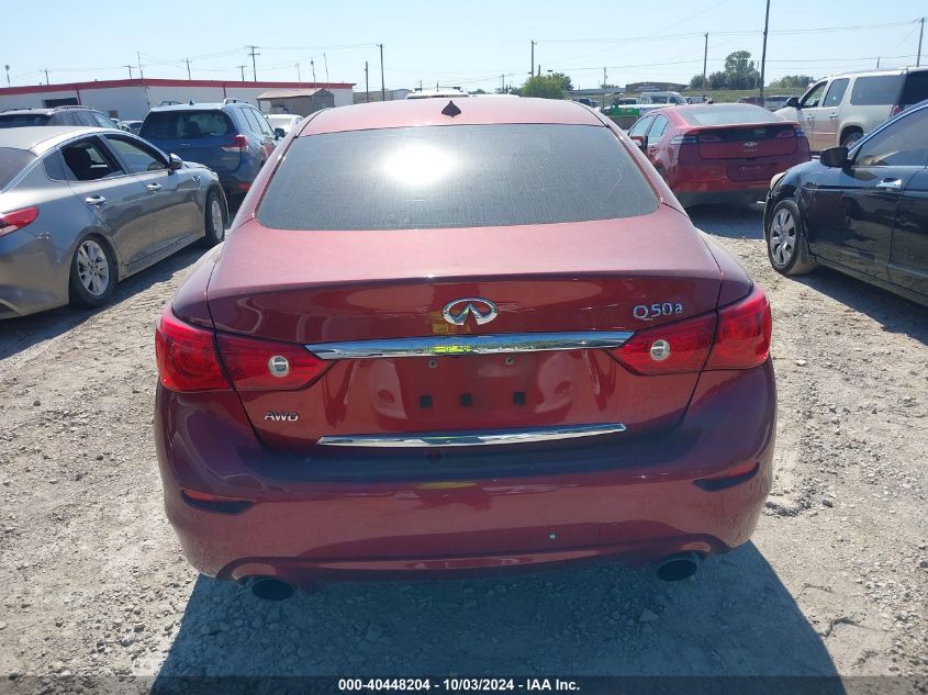 2014 Infiniti Q50 Premium/Sport VIN: JN1BV7AR6EM701838 Lot: 40448204