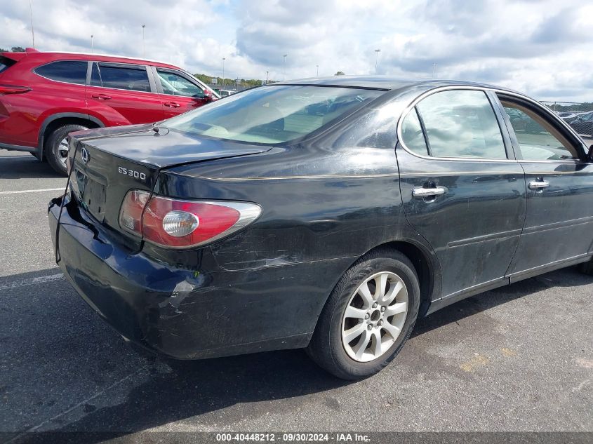 2003 Lexus Es 300 300 VIN: JTHBF30G035039604 Lot: 40448212