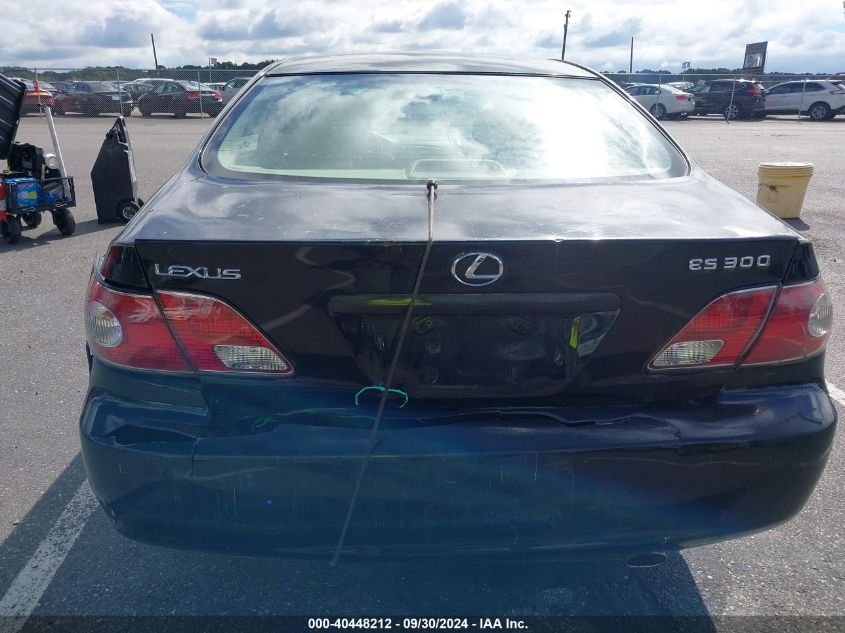 2003 Lexus Es 300 300 VIN: JTHBF30G035039604 Lot: 40448212