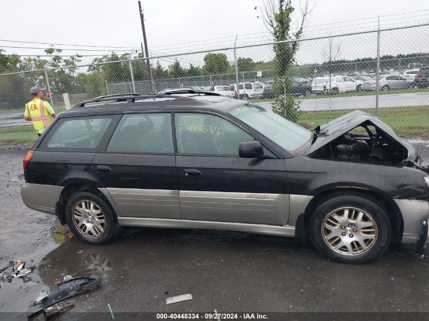 2002 Subaru Outback H6-3.0 Vdc VIN: 4S3BH896727609619 Lot: 40448334