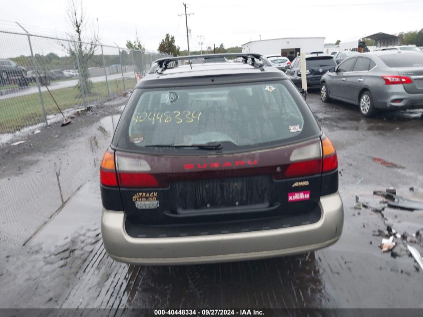 2002 Subaru Outback H6-3.0 Vdc VIN: 4S3BH896727609619 Lot: 40448334