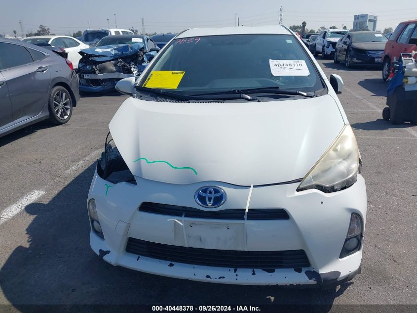 2012 Toyota Prius C VIN: JTDKDTB34C1507861 Lot: 40448378