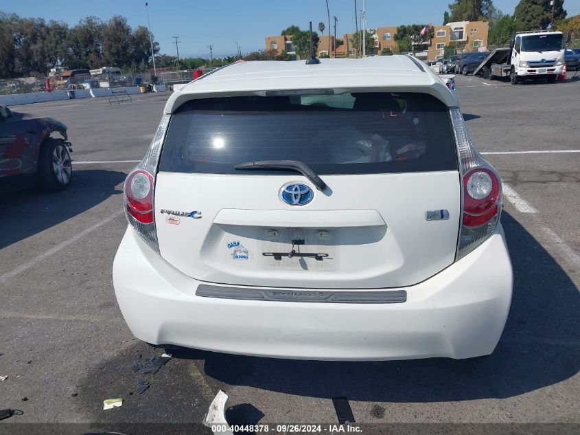 2012 Toyota Prius C VIN: JTDKDTB34C1507861 Lot: 40448378