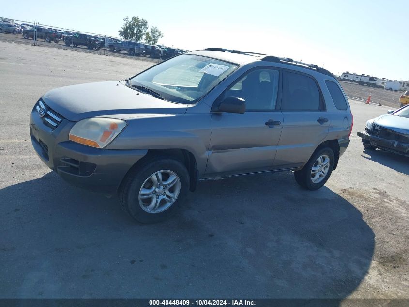 2008 Kia Sportage Lx V6 VIN: KNDJE723787537327 Lot: 40448409