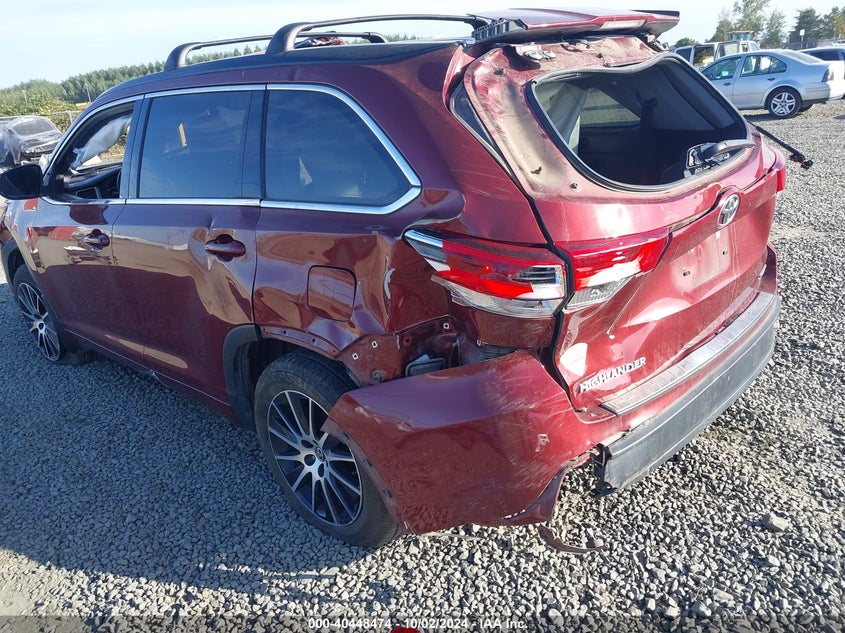 VIN 5TDJZRFH1HS466962 2017 TOYOTA HIGHLANDER SE