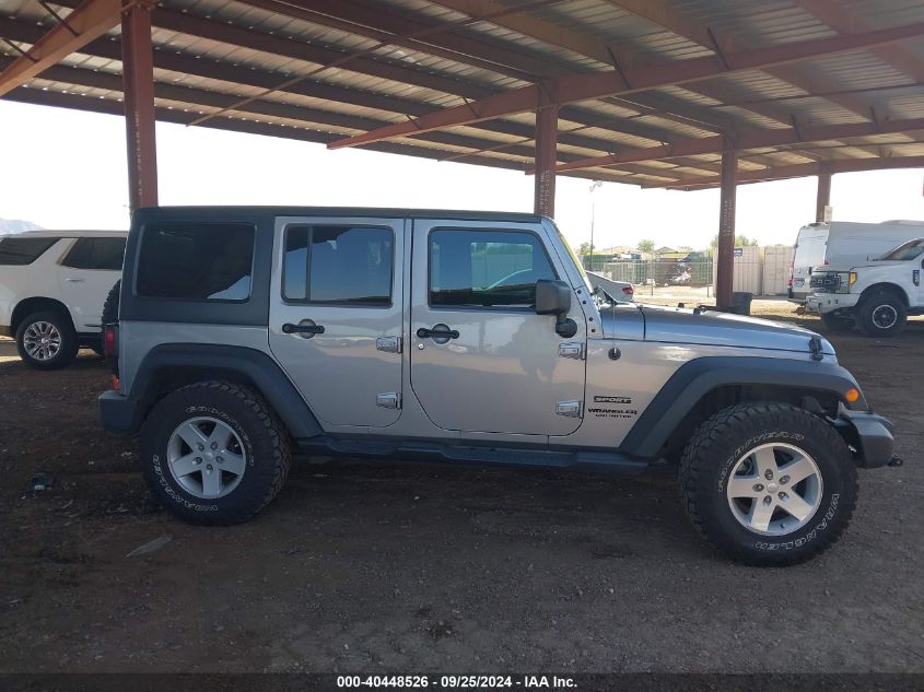 2017 Jeep Wrangler Unlimited Sport 4X4 VIN: 1C4BJWDG3HL640407 Lot: 40448526