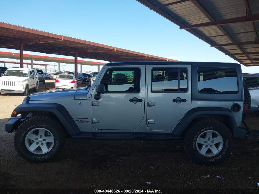 2017 Jeep Wrangler Unlimited Sport 4X4 VIN: 1C4BJWDG3HL640407 Lot: 40448526