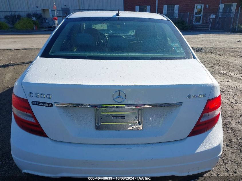 2014 Mercedes-Benz C 300 300 4Matic VIN: WDDGF8AB9ER301936 Lot: 40448639