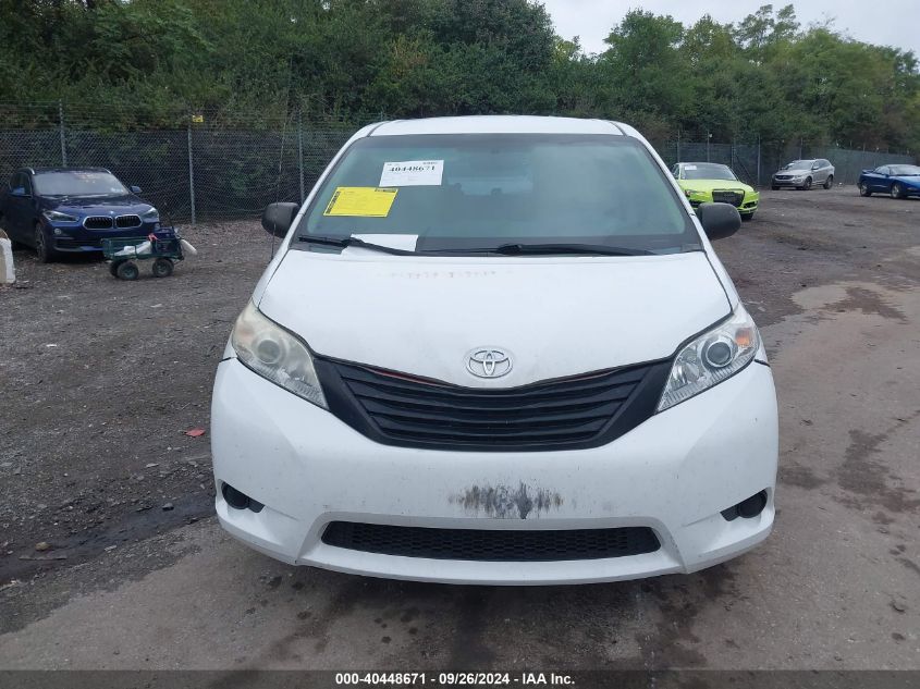 2011 Toyota Sienna Base V6 VIN: 5TDZK3DC4BS167890 Lot: 40448671