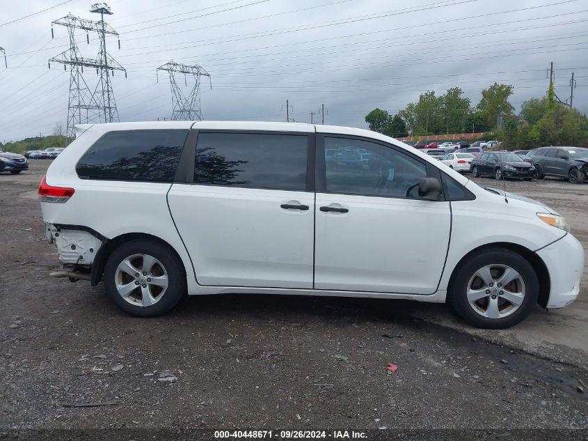 2011 Toyota Sienna Base V6 VIN: 5TDZK3DC4BS167890 Lot: 40448671