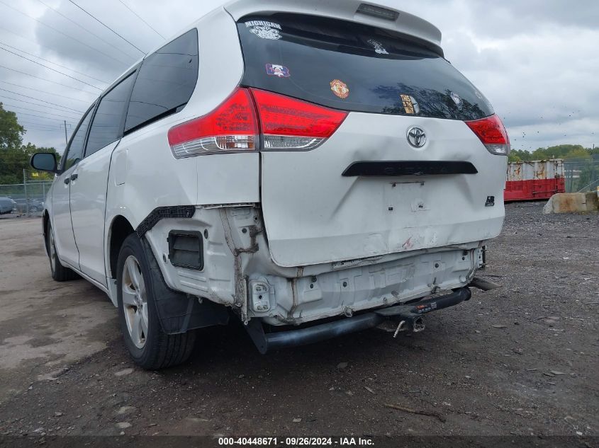 2011 Toyota Sienna Base V6 VIN: 5TDZK3DC4BS167890 Lot: 40448671