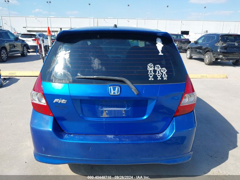 2007 Honda Fit S VIN: JHMGD38677S047696 Lot: 40448710