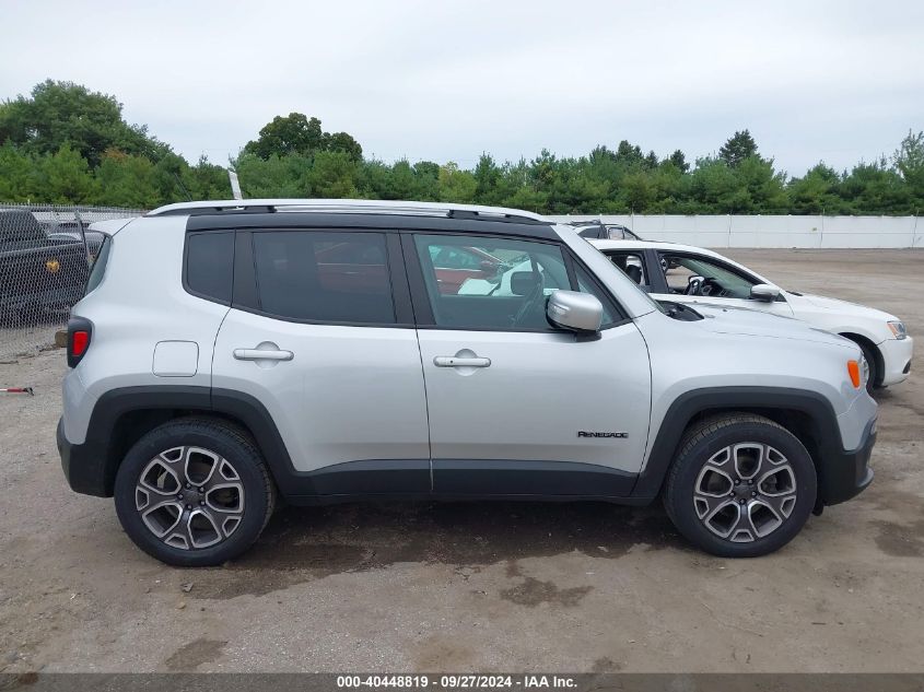 2017 Jeep Renegade Limited VIN: ZACCJADB7HPE40802 Lot: 40448819