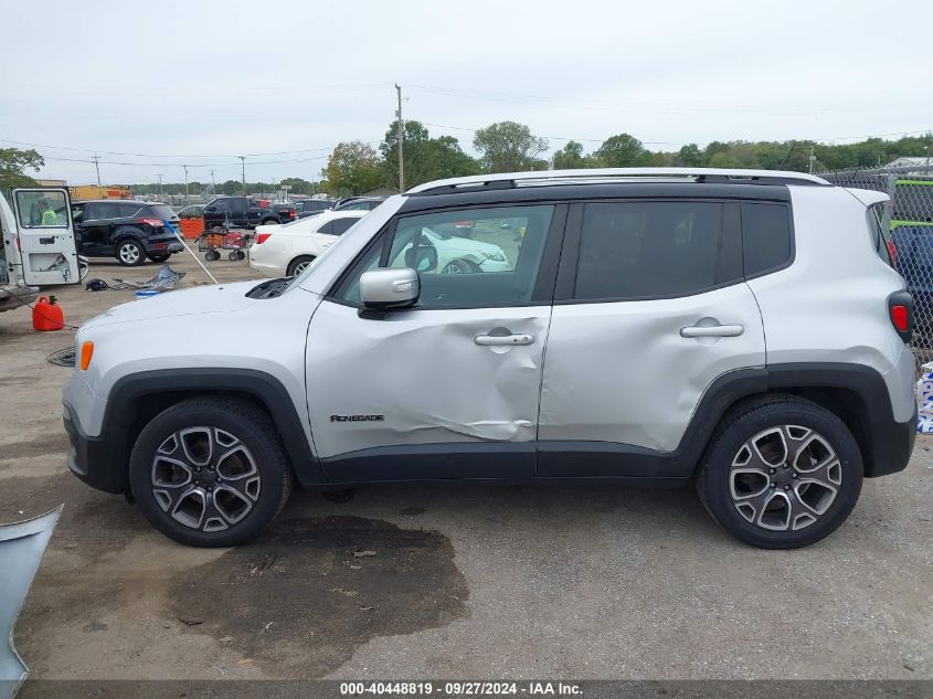 2017 Jeep Renegade Limited VIN: ZACCJADB7HPE40802 Lot: 40448819