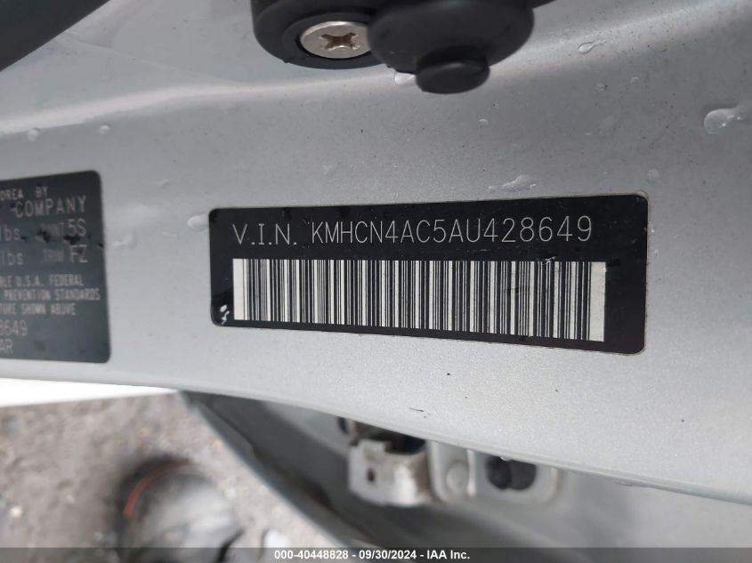 KMHCN4AC5AU428649 2010 Hyundai Accent Gls