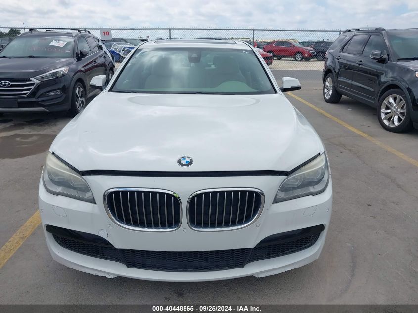 2014 BMW 740I VIN: WBAYA6C55ED144120 Lot: 40448865