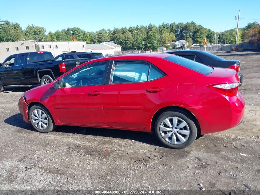 2016 Toyota Corolla Le VIN: 2T1BURHE7GC554735 Lot: 40448908