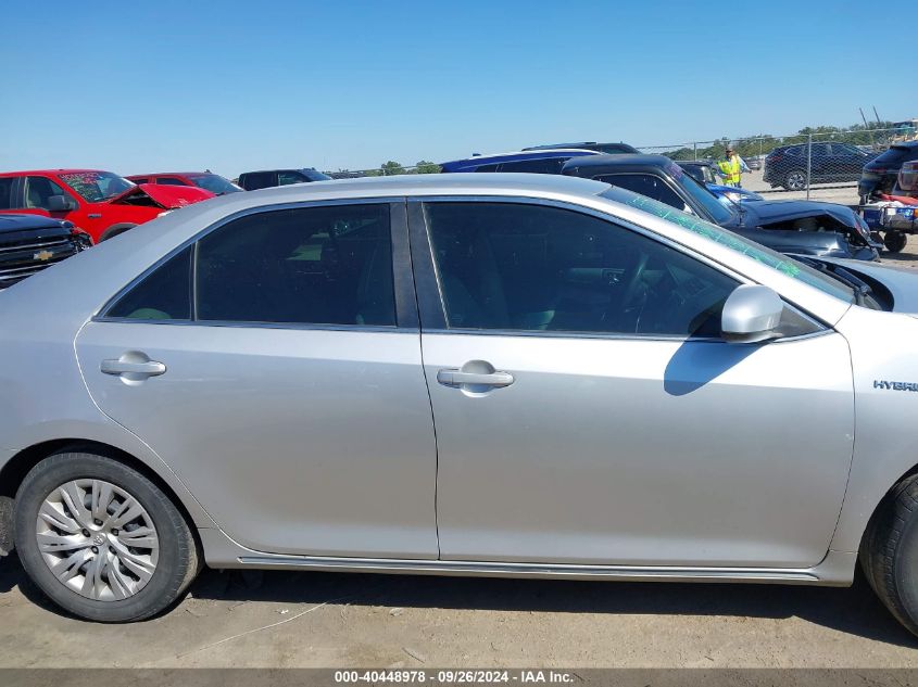 2014 Toyota Camry Hybrid Hybrid/Le/Xle VIN: 4T1BD1FK3EU135075 Lot: 40448978