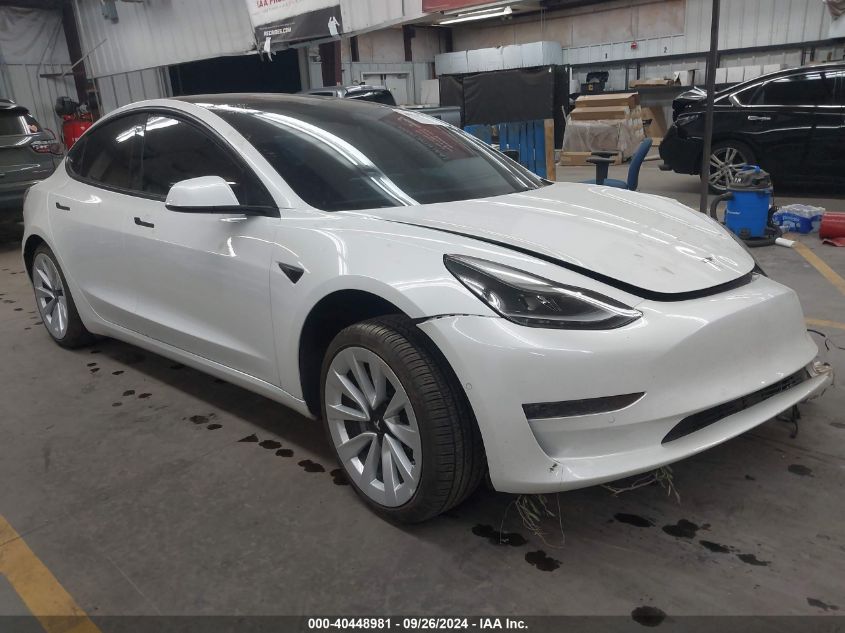 5YJ3E1EBXNF253009 2022 TESLA MODEL 3 - Image 1