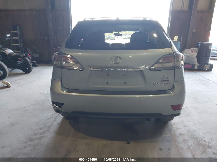 2012 Lexus Rx 350 VIN: 2T2BK1BA9CC152010 Lot: 40449014