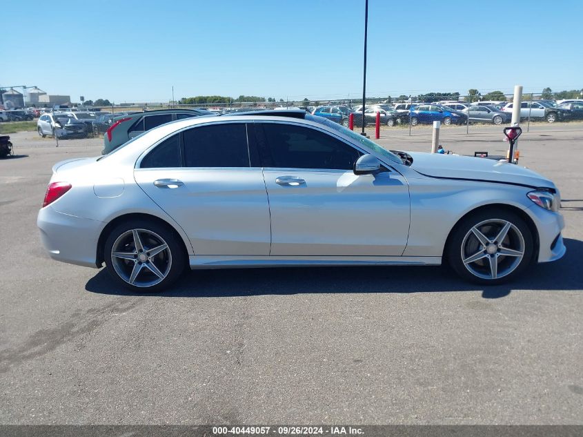 2015 Mercedes-Benz C 300 4Matic/Luxury 4Matic/Sport 4Matic VIN: 55SWF4KB8FU074290 Lot: 40449057