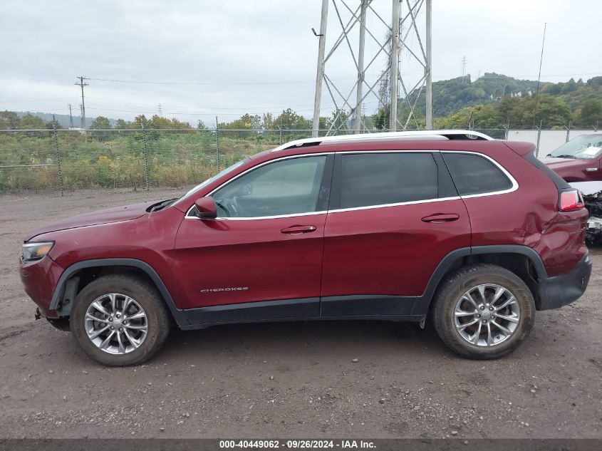 2019 Jeep Cherokee Latitude Plus VIN: 1C4PJMLBXKD355480 Lot: 40449062