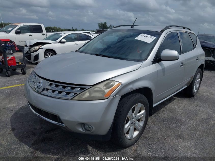 2007 Nissan Murano Sl VIN: JN8AZ08T77W506834 Lot: 40449155